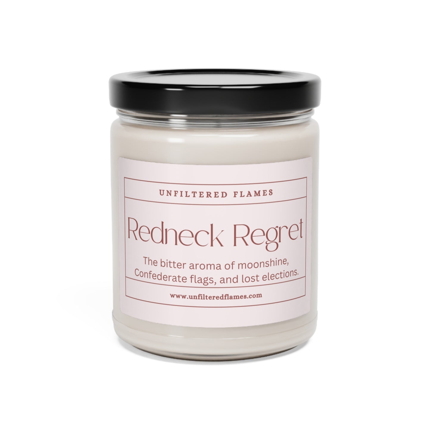 Redneck Regret Scented Soy Candle, 9oz, Pink