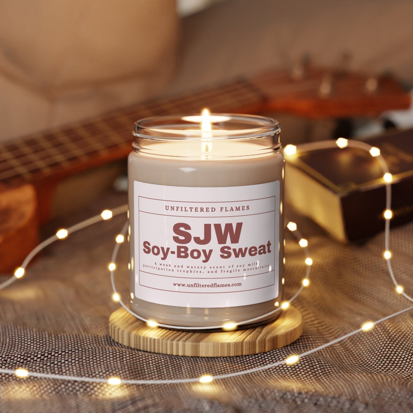 SJW Sweat Scented Soy Candle, 9oz, Pink