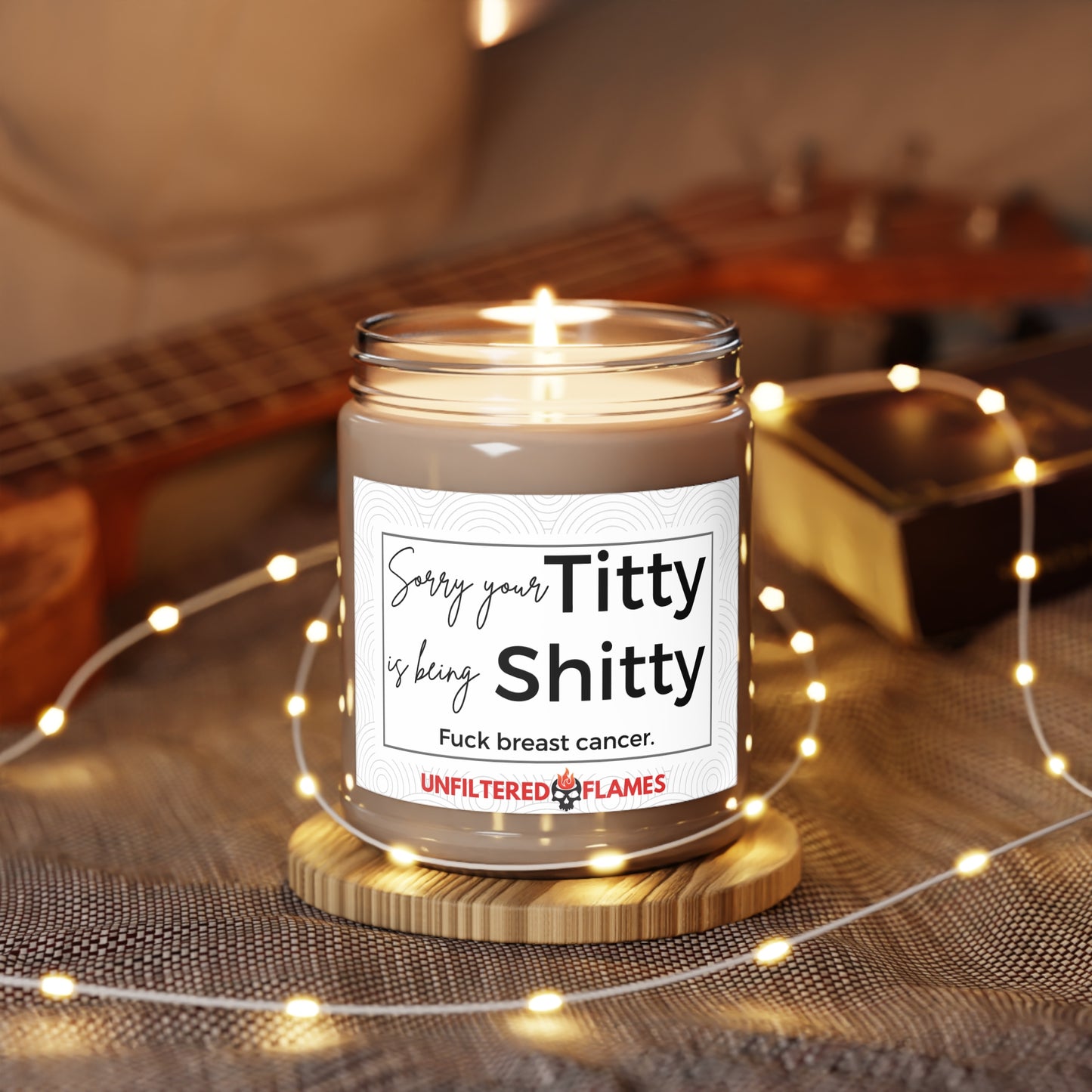 Fuck Breast Cancer Scented Candles, 9oz