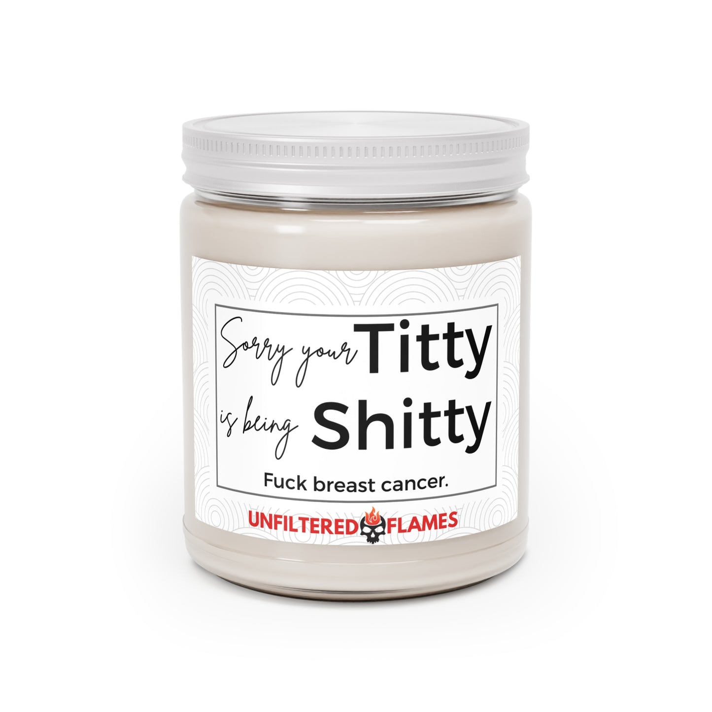 Fuck Breast Cancer Scented Candles, 9oz