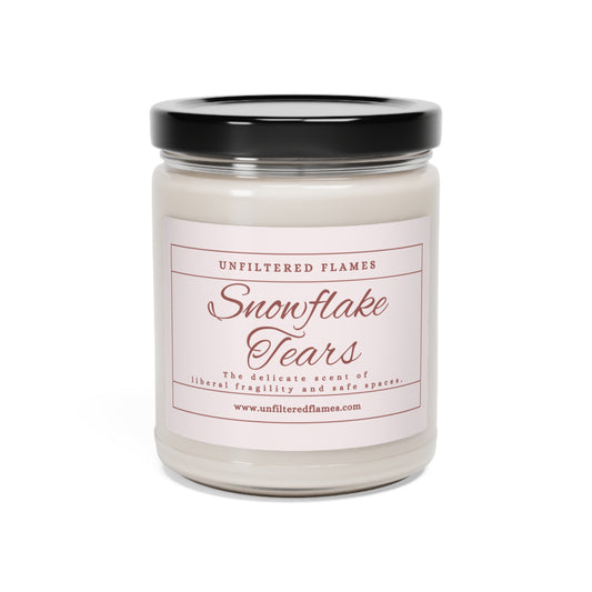 Snowflake Tears Scented Soy Candle, 9oz, Pink