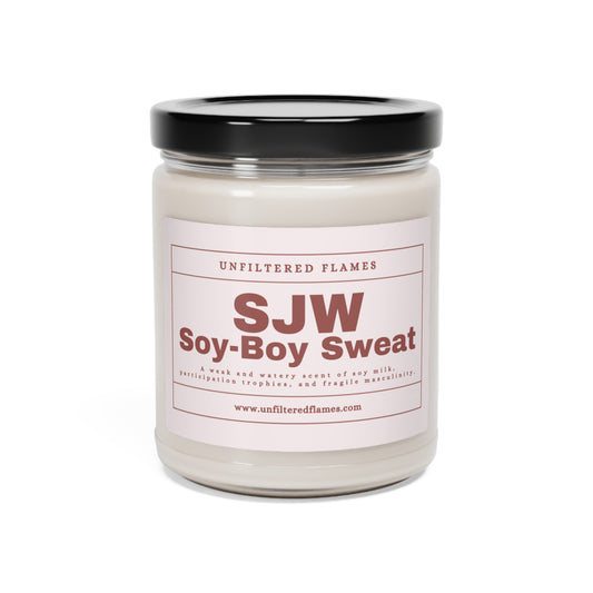 SJW Sweat Scented Soy Candle, 9oz, Pink