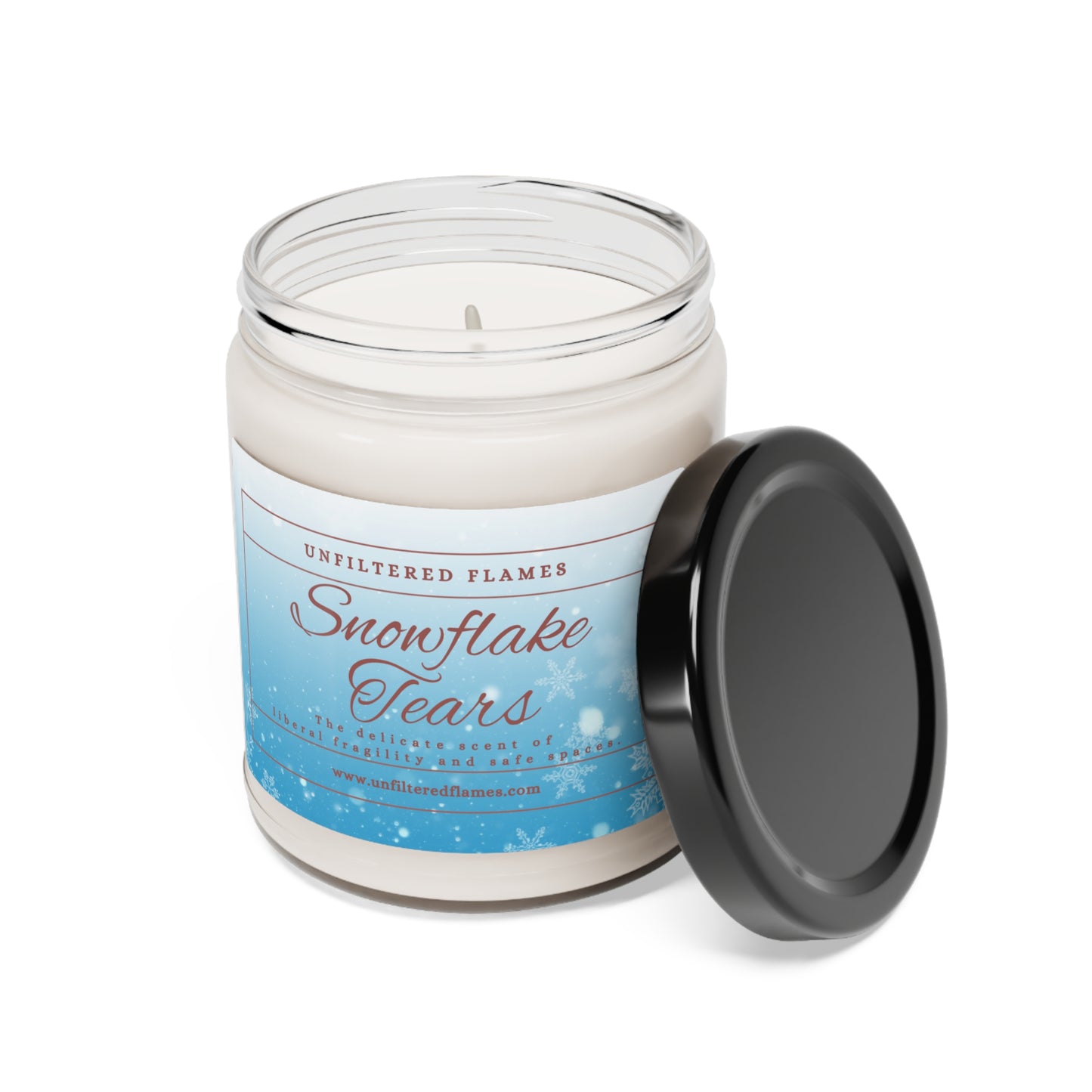 Snowflake Tears Scented Soy Candle, 9oz, Snow