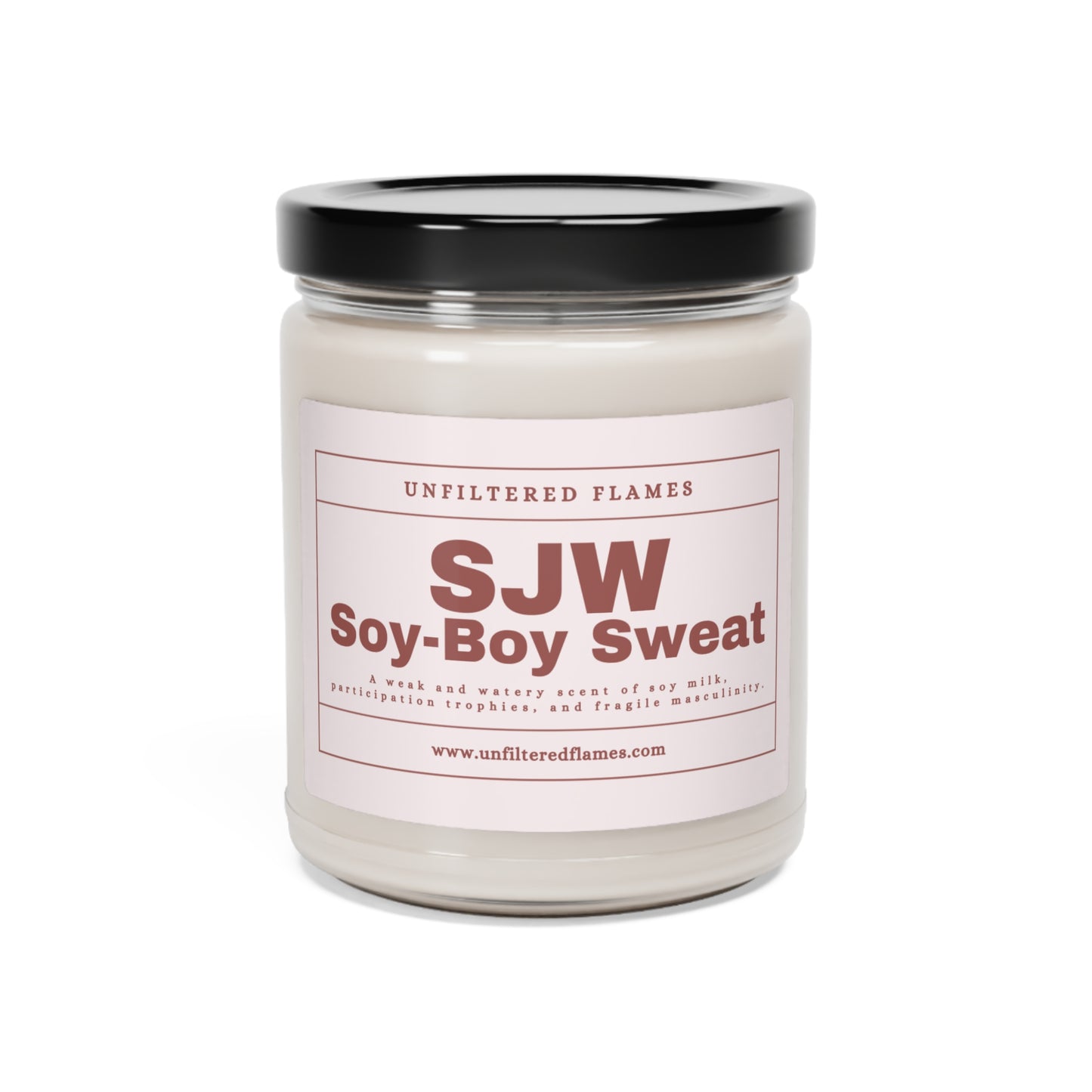 SJW Sweat Scented Soy Candle, 9oz, Pink