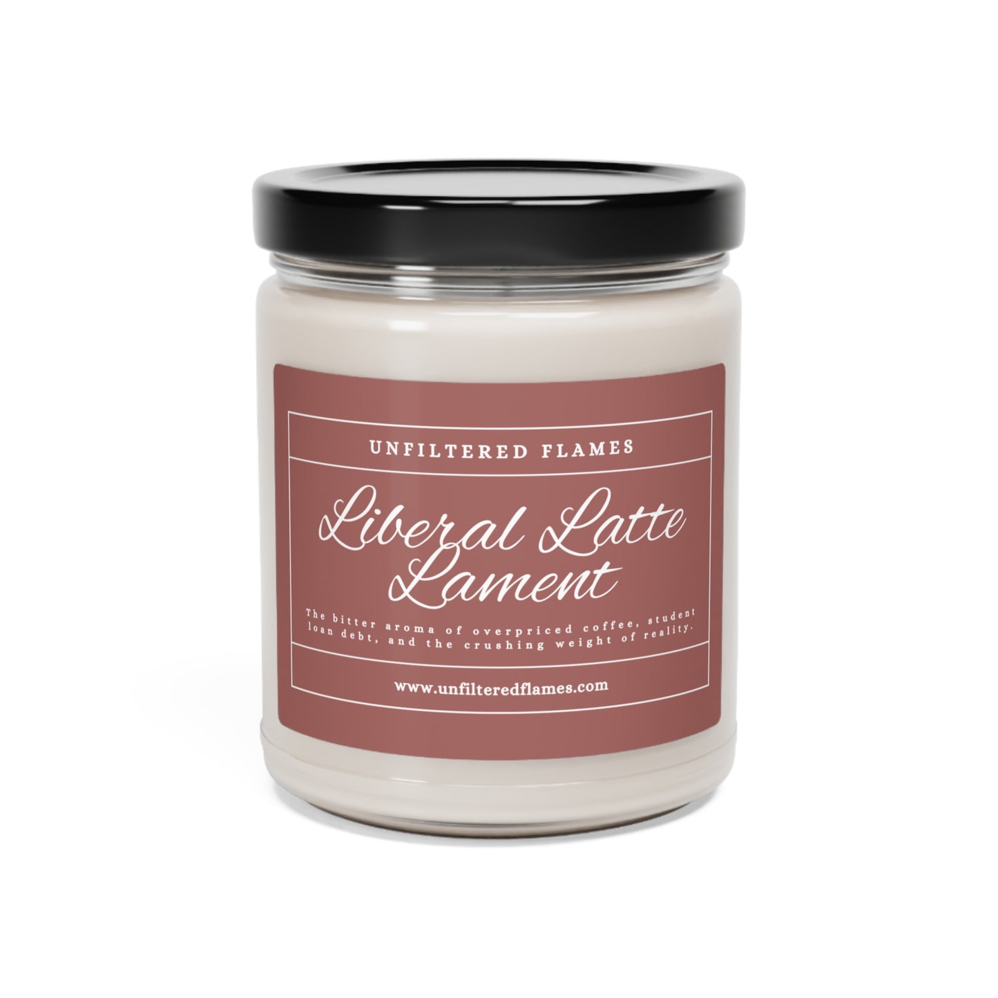 Liberal Latte Lament Scented Soy Candle, 9oz, Pink