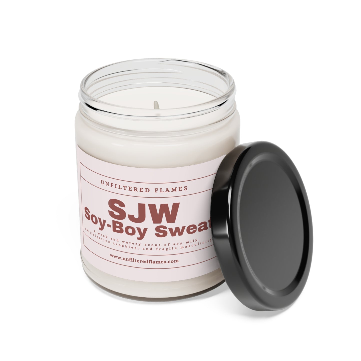 SJW Sweat Scented Soy Candle, 9oz, Pink