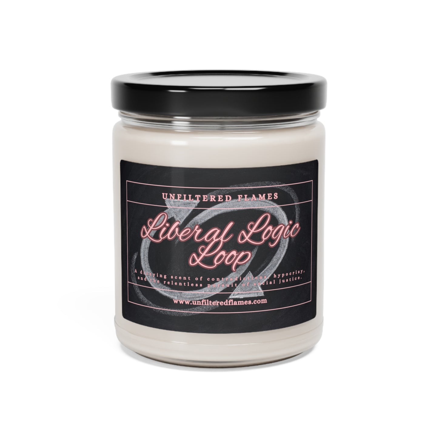 Liberal Logic Loop Scented Soy Candle, 9oz, Swirl