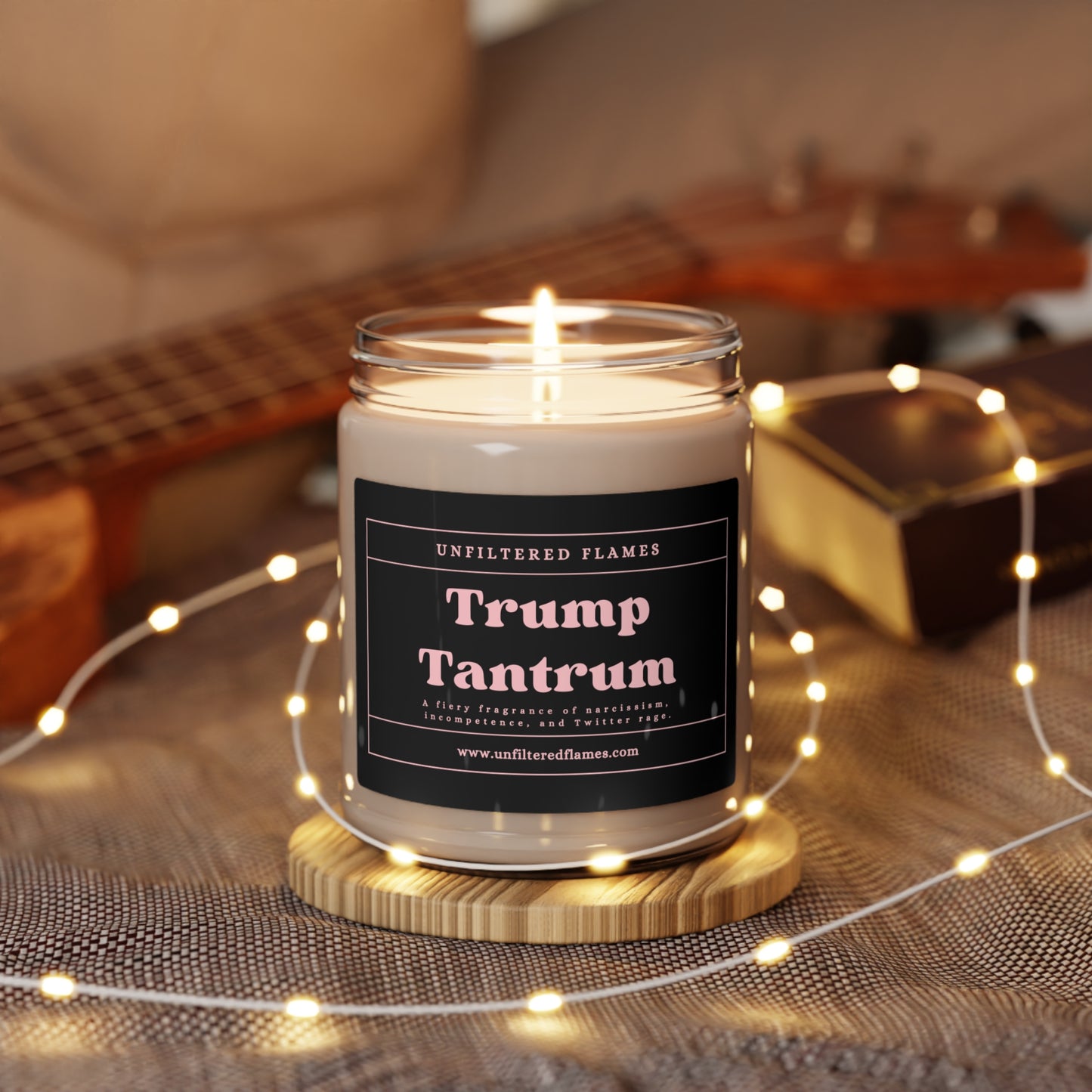 Trump Tantrum Scented Soy Candle, 9oz, Black