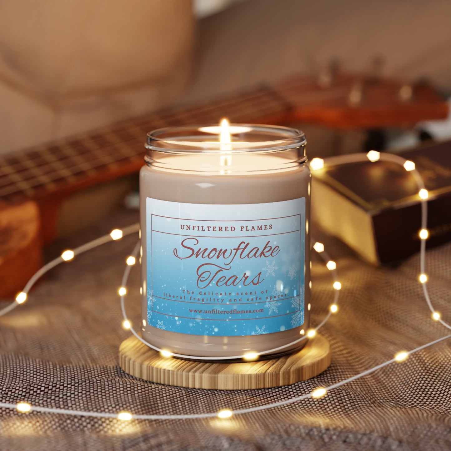 Snowflake Tears Scented Soy Candle, 9oz, Snow