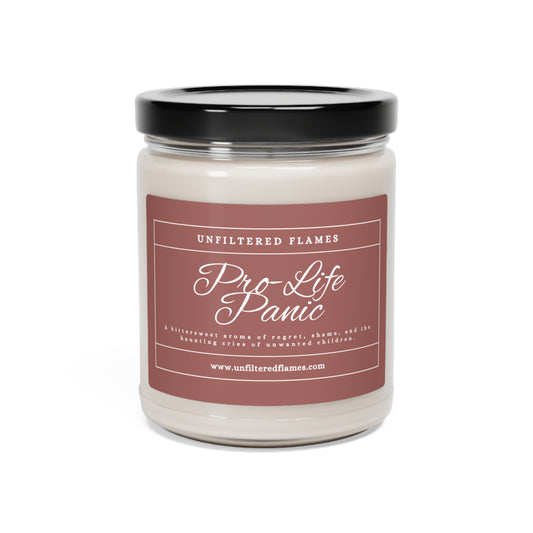 Pro-Life Panic Scented Soy Candle, 9oz, Pink