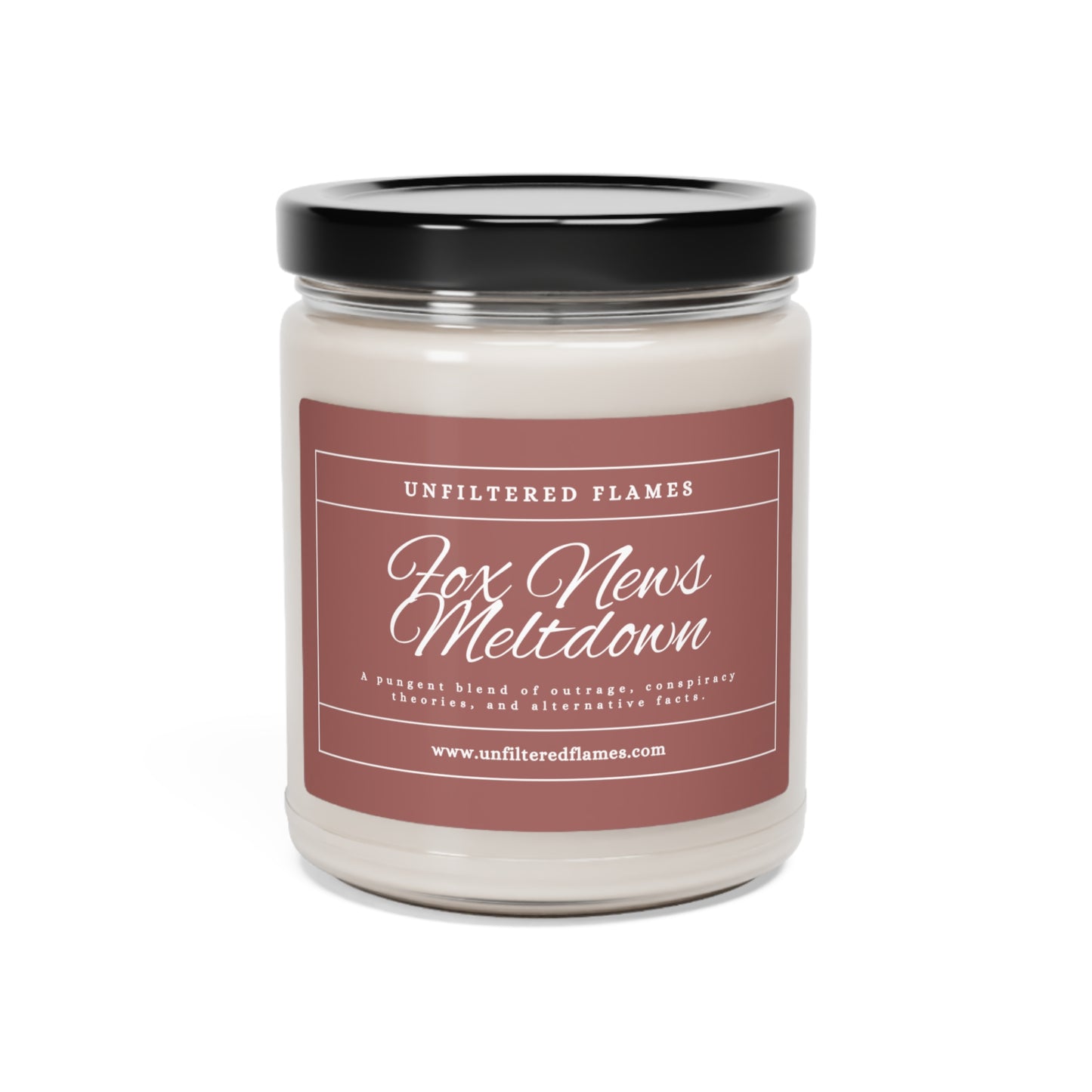 Fox News Meltdown Scented Soy Candle, 9oz, Pink