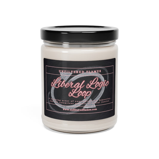 Liberal Logic Loop Scented Soy Candle, 9oz, Swirl